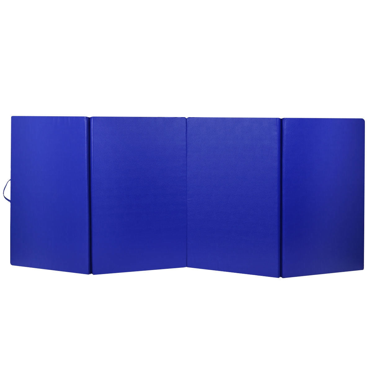 4 Feet x 10 Feet Thick Folding Panel Gymnastics Mat-Blue Kids Crystal