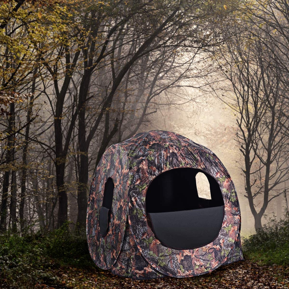 Portable Pop up Ground Camo Blind Hunting Enclosure Kids Crystal