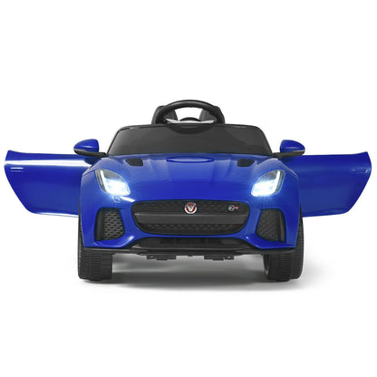 12V Jaguar F-Type SVR Licensed Kids Ride On Car-Navy