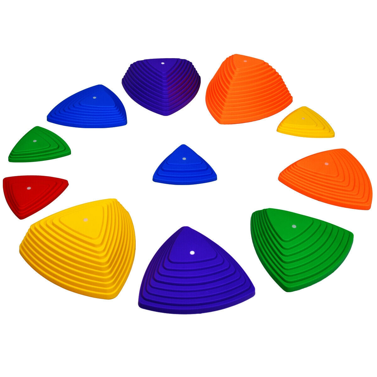 11 Pieces Non-Slip Bottom Kids Balance Stepping Stones Kids Crystal