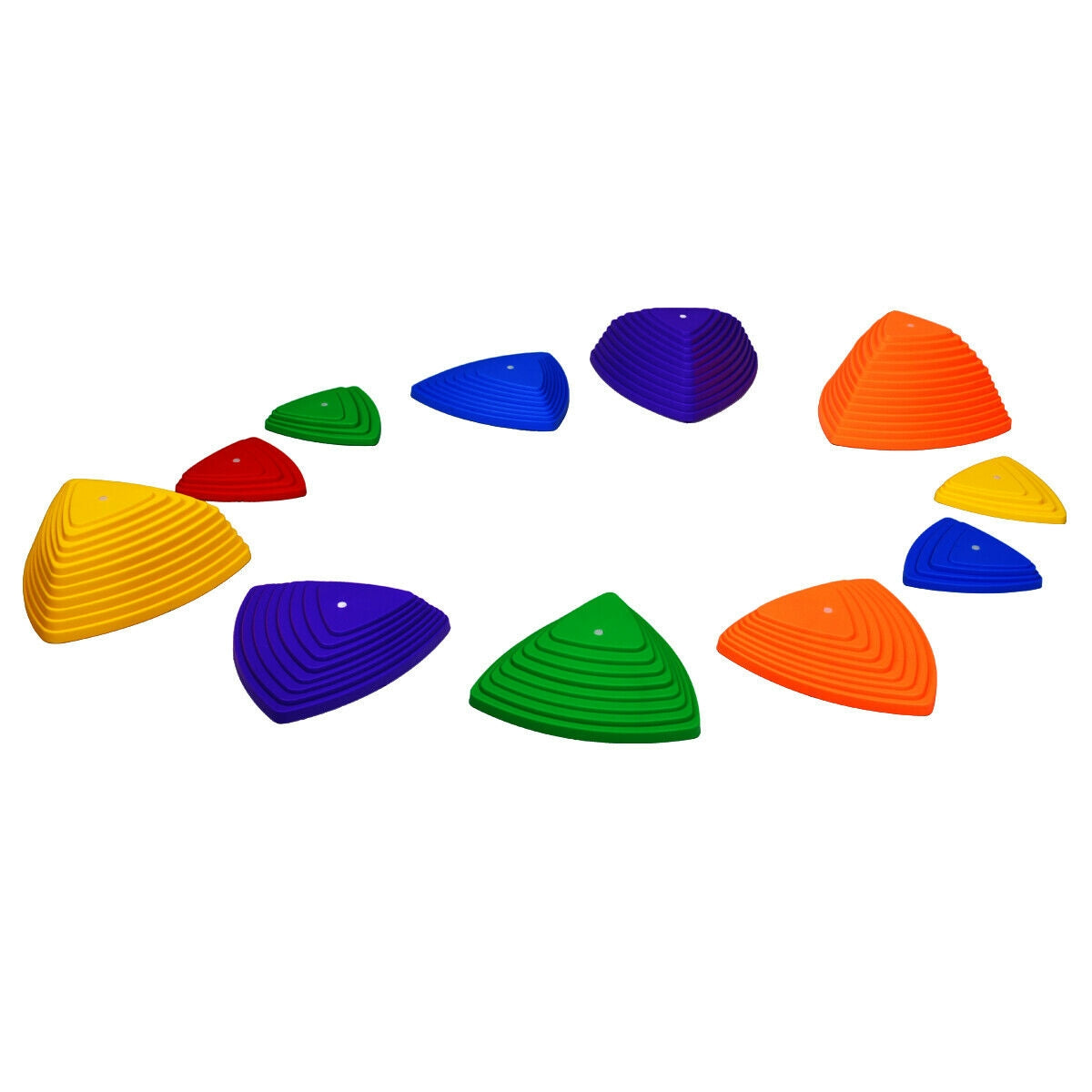 11 Pieces Non-Slip Bottom Kids Balance Stepping Stones Kids Crystal