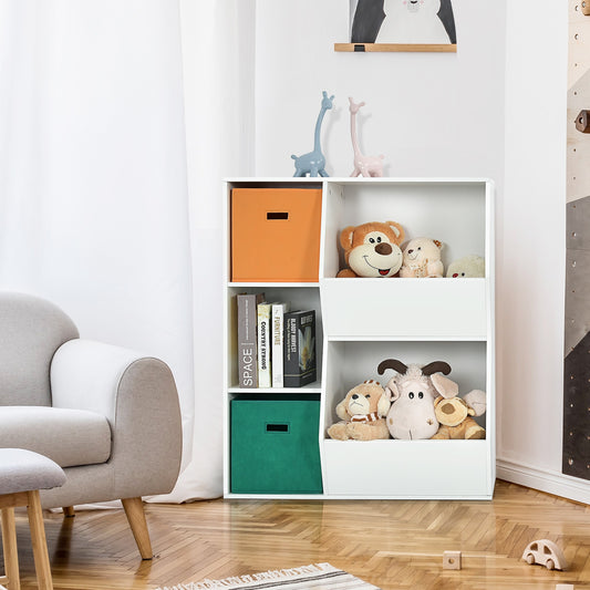 Kids Toy Storage Cabinet Shelf Organizer-Multicolor Kids Crystal