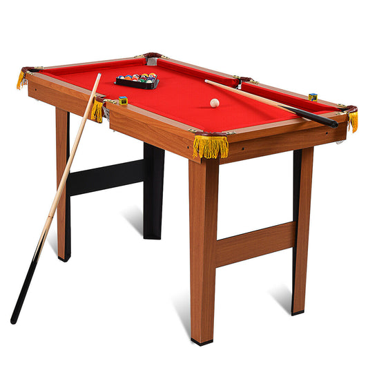 48 Inch Mini Table Top Pool Table Game Billiard Set Kids Crystal