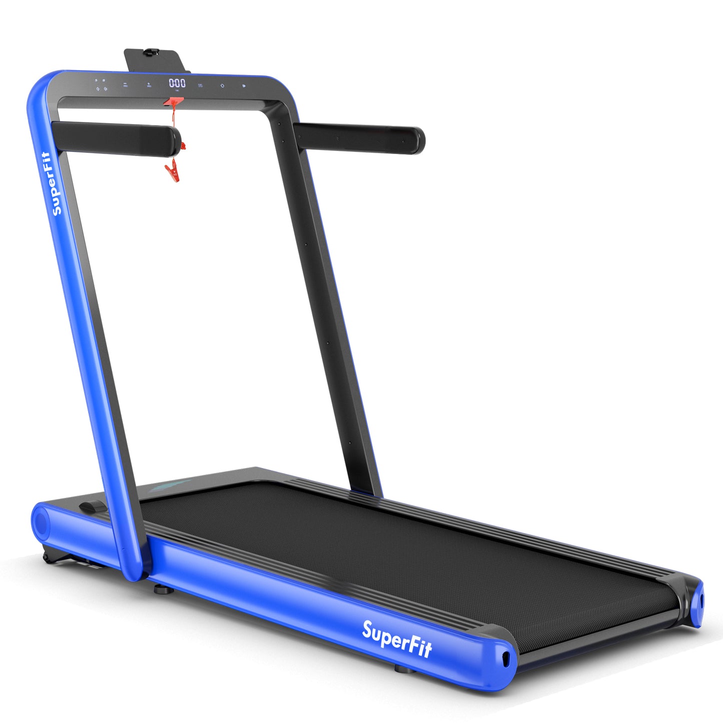 4.75HP 2 In 1 Folding Treadmill with Remote APP Control-Navy Kids Crystal