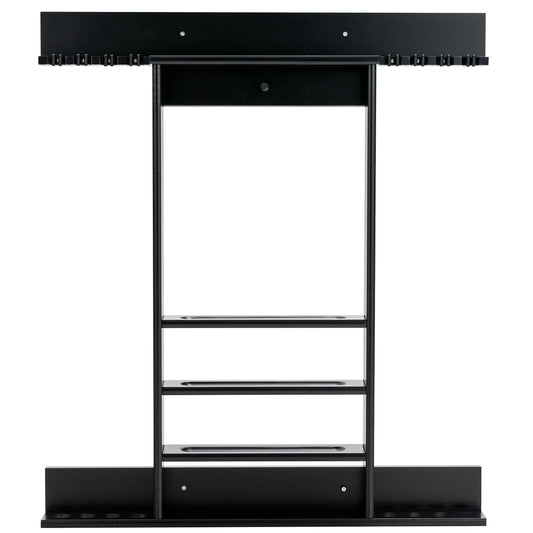 Wall-mounted Billiards Pool Cue Rack Only-Black Kids Crystal