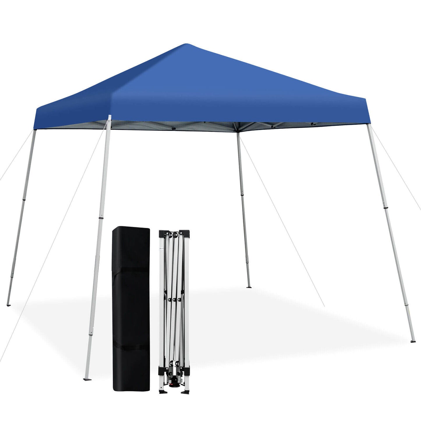 10 x 10 Feet Outdoor Instant Pop-up Canopy with Carrying Bag-Blue Kids Crystal