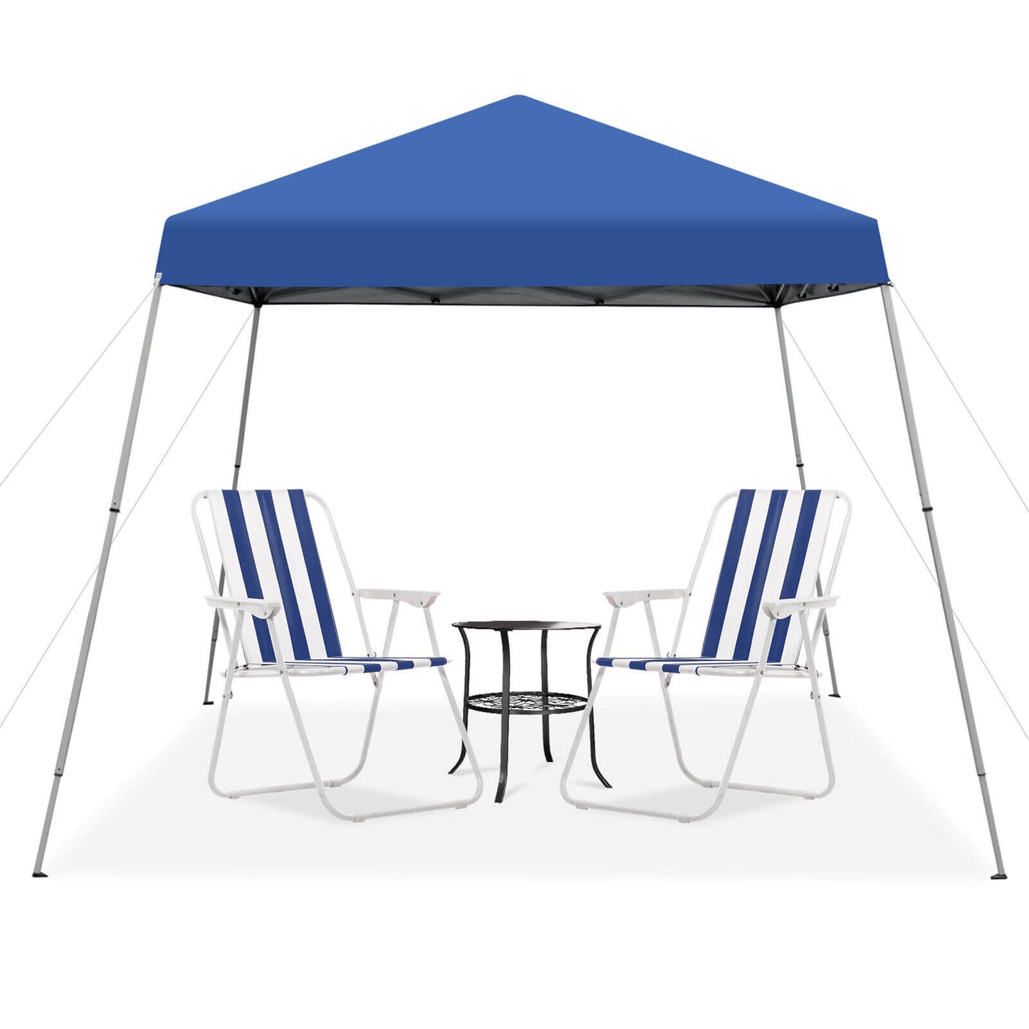 10 x 10 Feet Outdoor Instant Pop-up Canopy with Carrying Bag-Blue Kids Crystal
