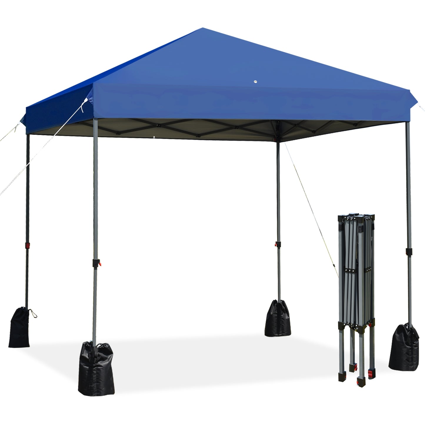8’x8' Outdoor Pop up Canopy Tent  w/Roller Bag-Blue Kids Crystal