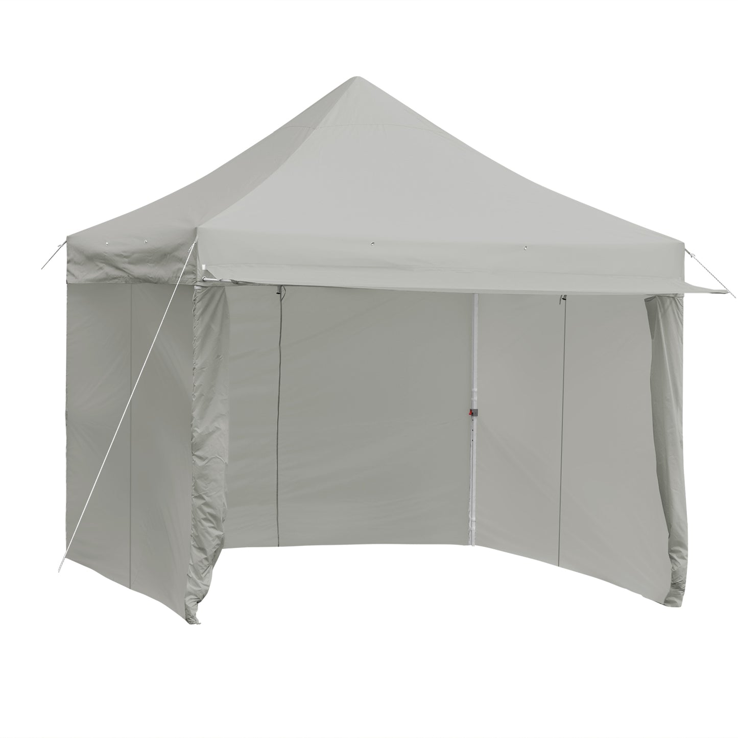 10 x 10 Feet Pop up Gazebo with 4 Height and Adjust Folding Awning-Gray Kids Crystal