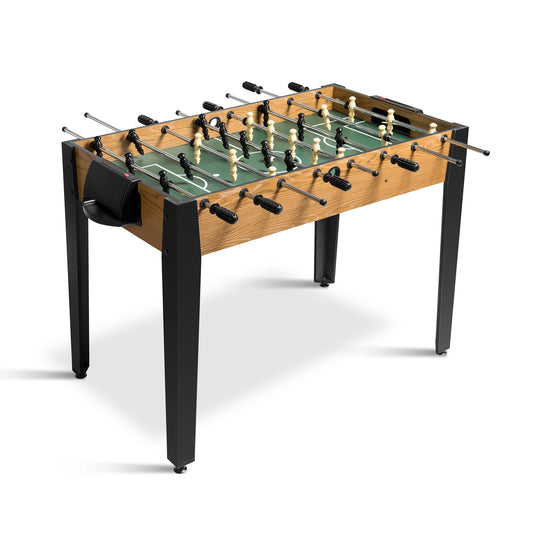 48 Inch Competition Sized Home Recreation Wooden Foosball Table-Brown Kids Crystal