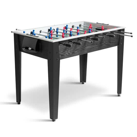 48 Inch Competition Sized Home Recreation Wooden Foosball Table-Black Kids Crystal