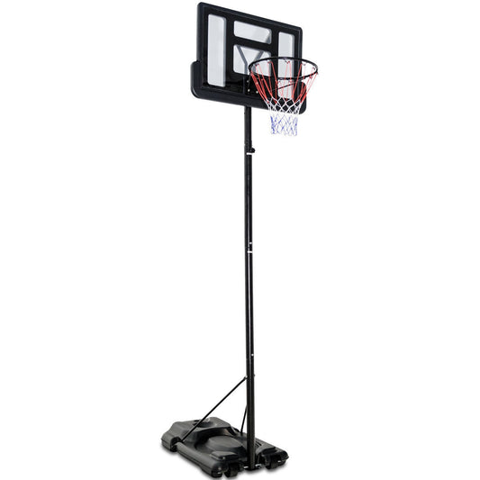 Height Adjustable Portable Shatterproof Backboard Basketball Hoop with 2 Nets Kids Crystal