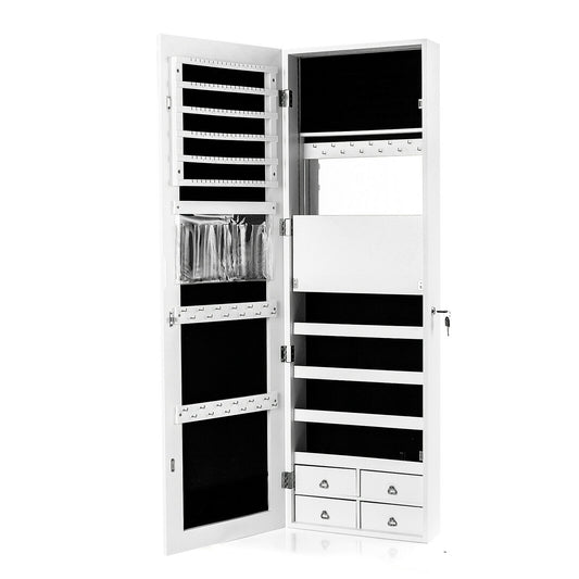 Multipurpose Storage Cabinet with 4 Drawers-White Kids Crystal