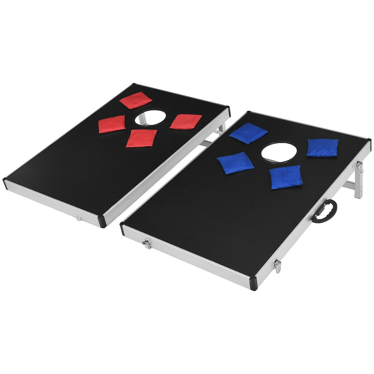 Cornhole Set with Foldable Design and Side Handle Kids Crystal