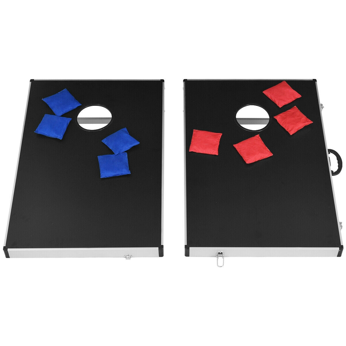 Cornhole Set with Foldable Design and Side Handle Kids Crystal