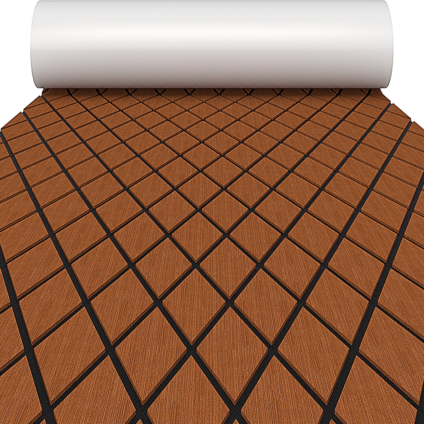 EVA Foam Boat Decking Sheet with Diamond Shape for Boat Surfboard-Brown Kids Crystal