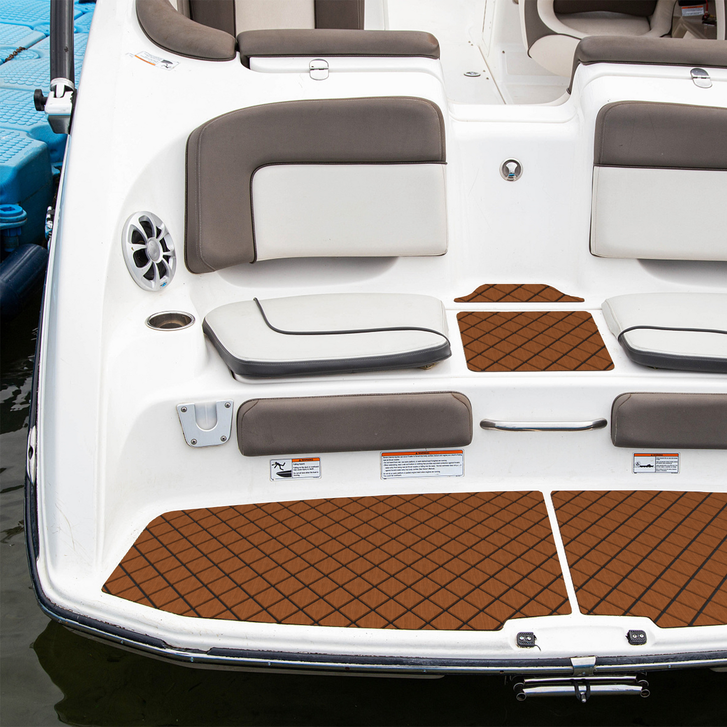 EVA Foam Boat Decking Sheet with Diamond Shape for Boat Surfboard-Brown Kids Crystal