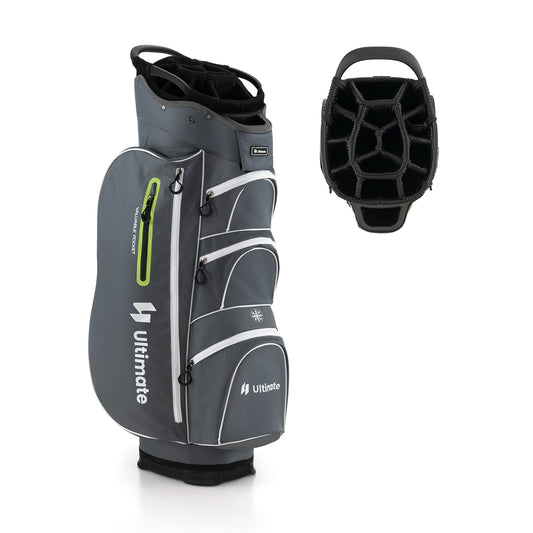 9.5 Inch Lightweight Golf Cart Bag with 15 Way Top Dividers-Green Kids Crystal