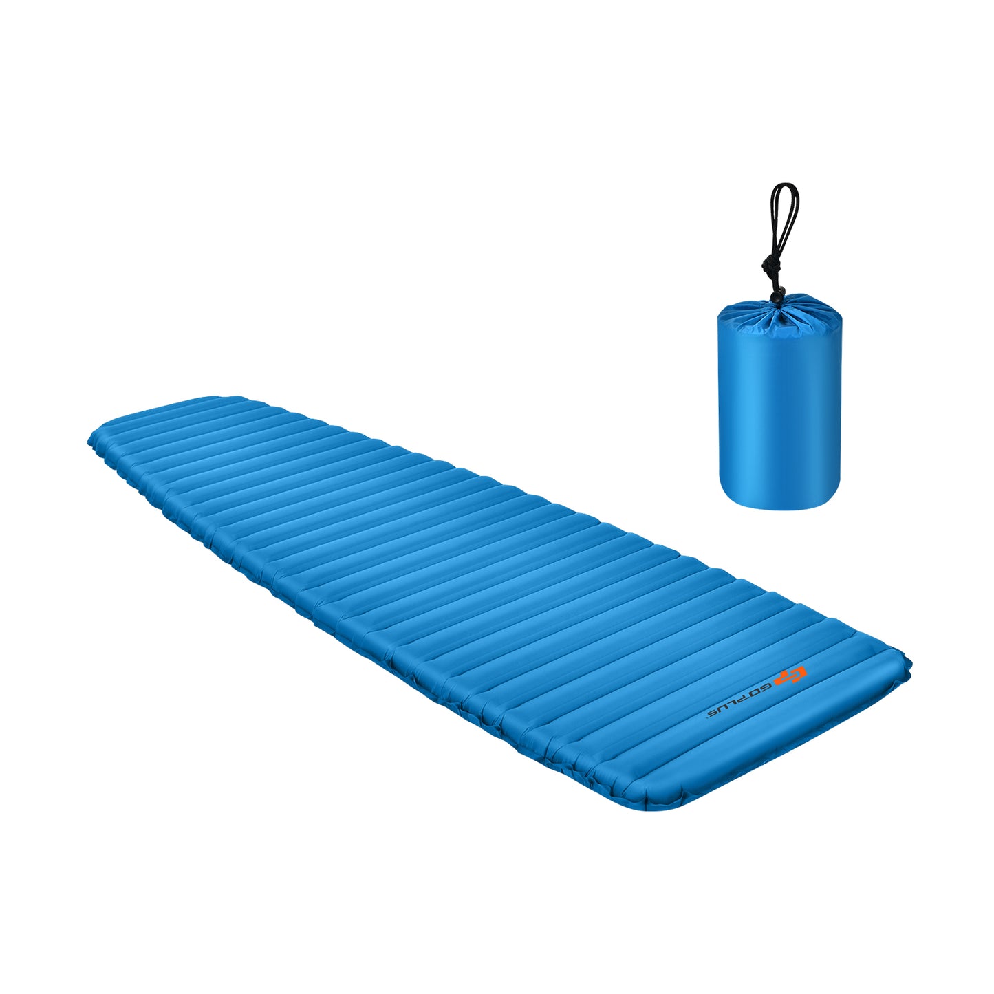 3 Inch Thick Inflatable Waterproof Camping Sleeping Pad-Blue Kids Crystal