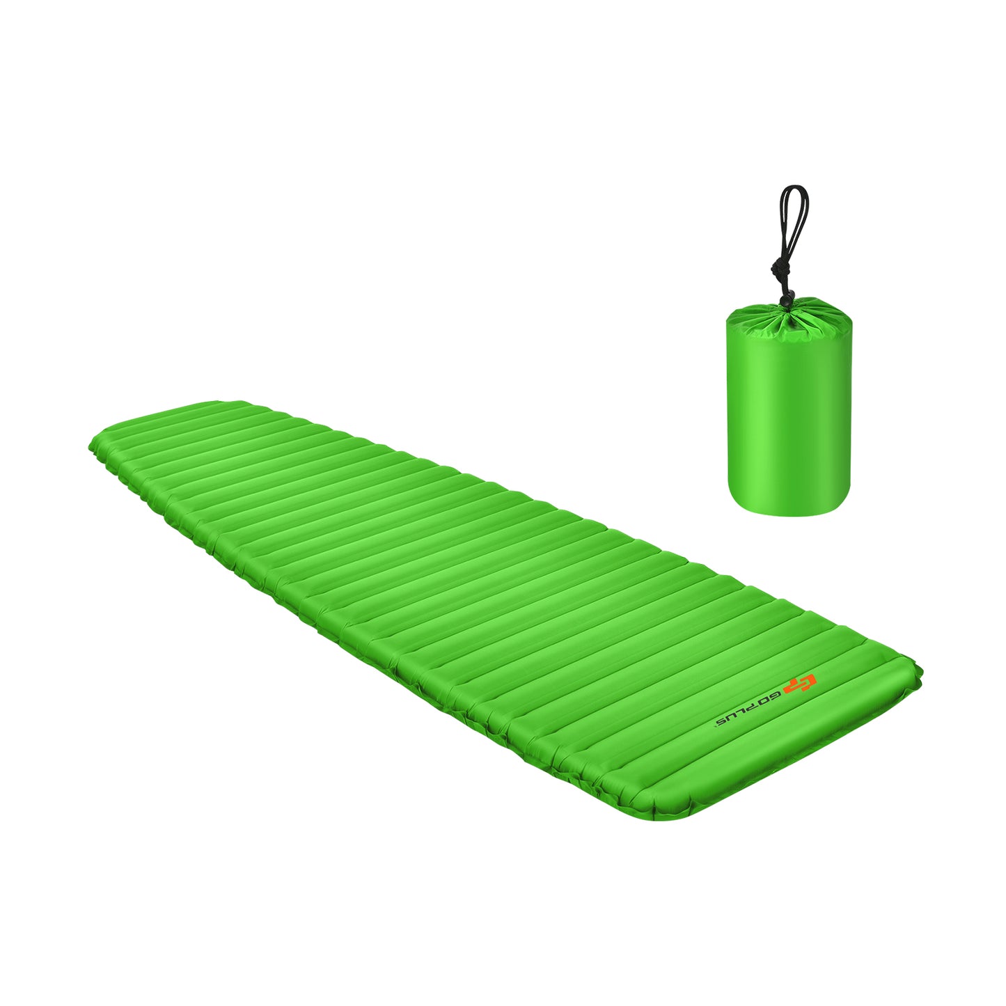 3 Inch Thick Inflatable Waterproof Camping Sleeping Pad-Green Kids Crystal