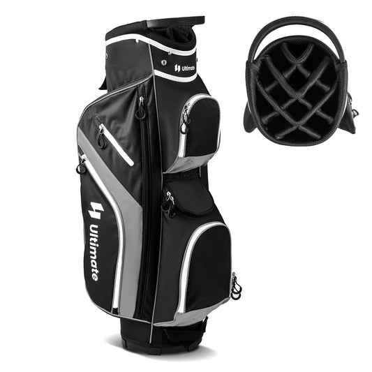 Golf Cart Bag with 14 Way Top Dividers-Gray Kids Crystal