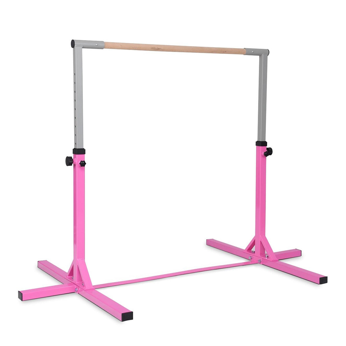 Adjustable Gymnastics Bar Horizontal Bar for Kids-Pink Kids Crystal
