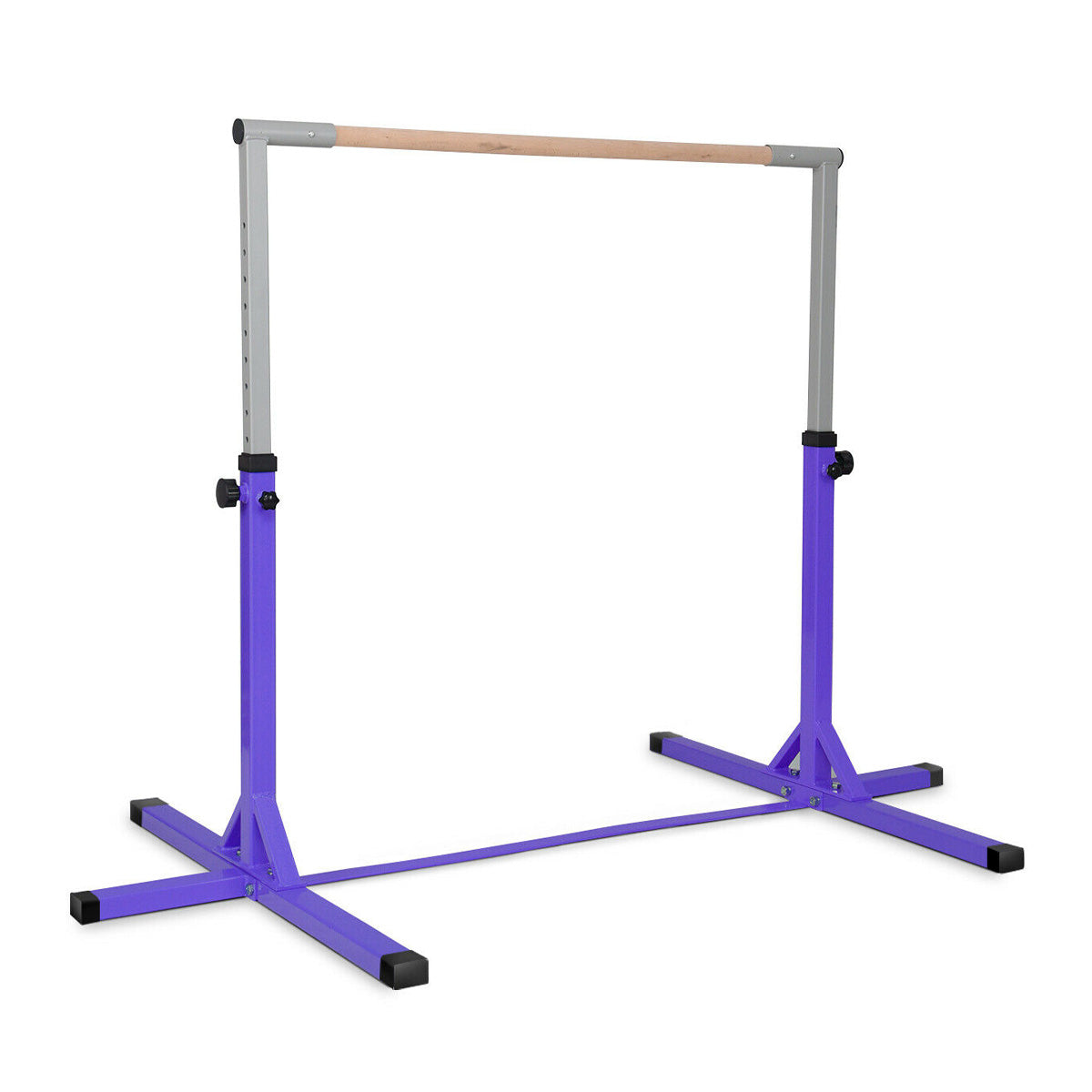 Adjustable Gymnastics Bar Horizontal Bar for Kids-Purple Kids Crystal