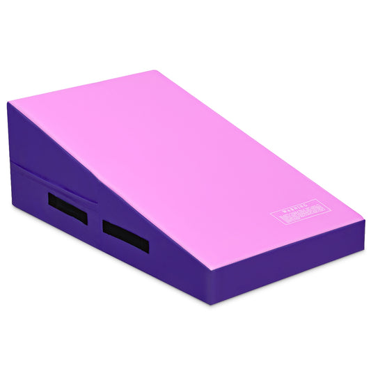 Incline Gymnastics Mat Wedge Ramp Gym Tumbling Exercise Mat-Pink& Purple Kids Crystal