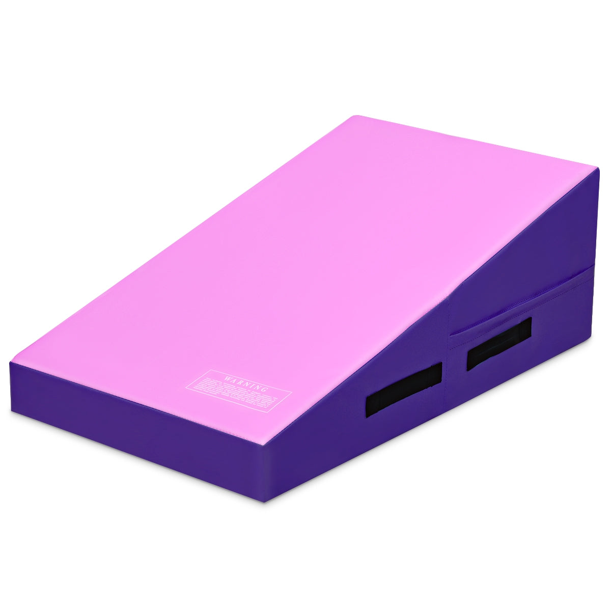 Incline Gymnastics Mat Wedge Ramp Gym Tumbling Exercise Mat-Pink& Purple Kids Crystal