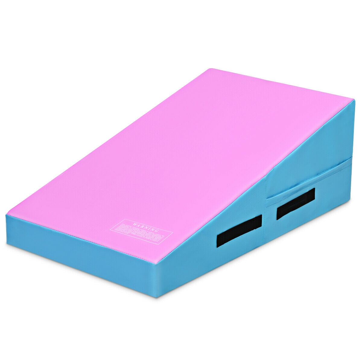 Incline Gymnastics Mat Wedge Ramp Gym Tumbling Exercise Mat-Pink & Blue Kids Crystal