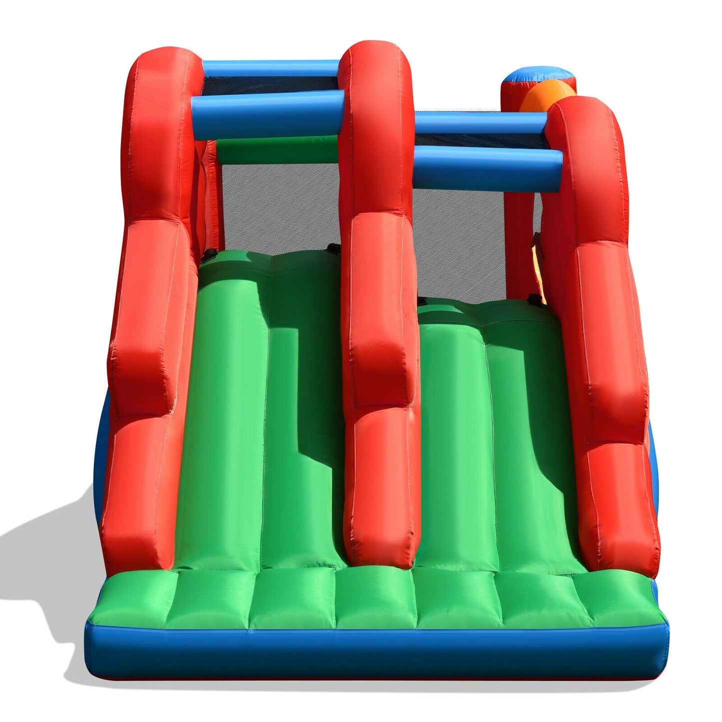 3-in-1 Dual Slides Jumping Castle Bouncer without Blower Kids Crystal