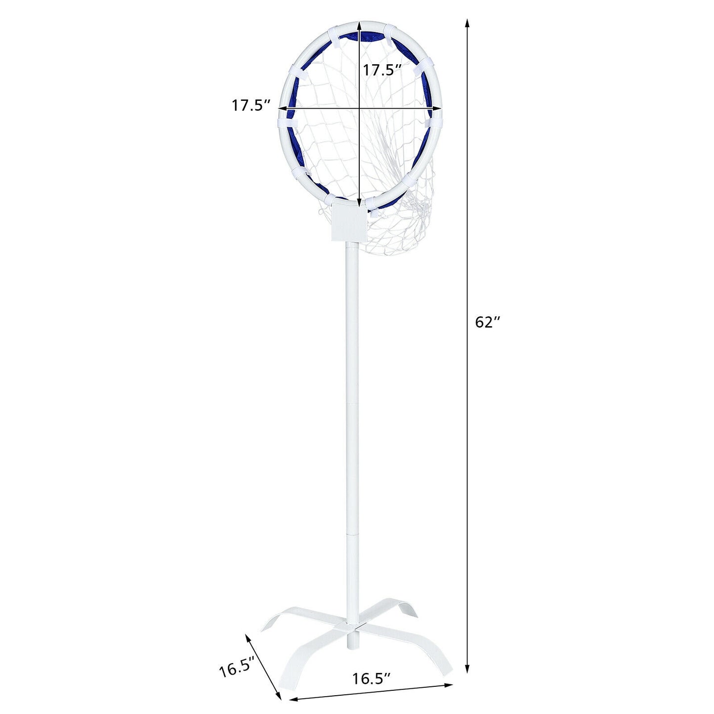 Portable Metal Flying Disc Stand with Storage Bag Kids Crystal