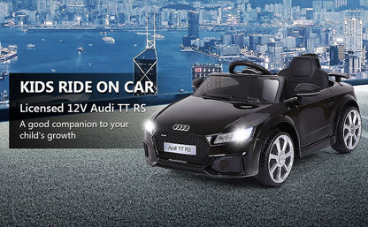 12V Kids Electric Ride on Car with Remote Control and Music Function-Black