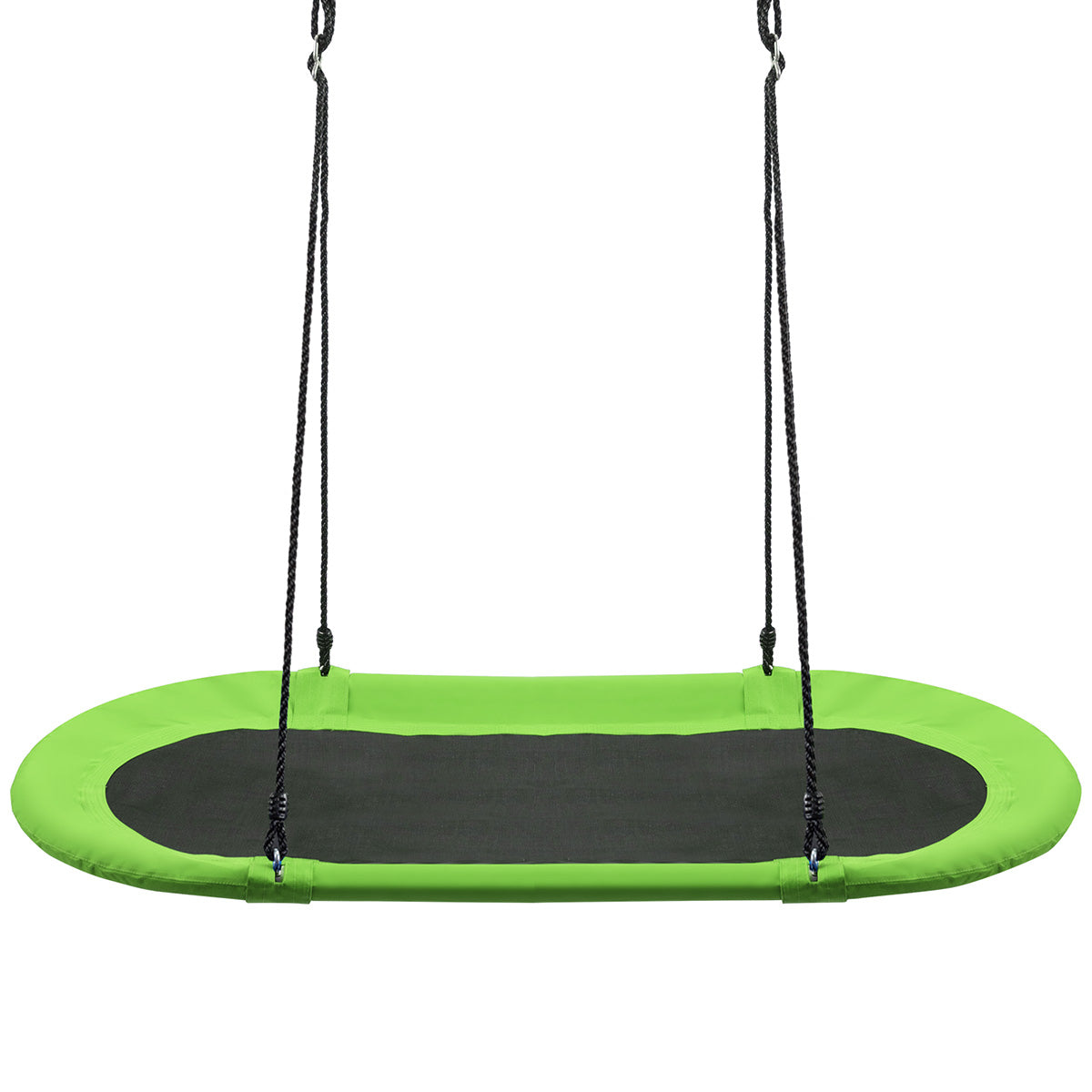 60 Inch Saucer Surf Outdoor Adjustable Swing Set-Green Kids Crystal