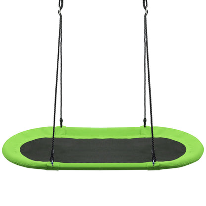 60 Inch Saucer Surf Outdoor Adjustable Swing Set-Green