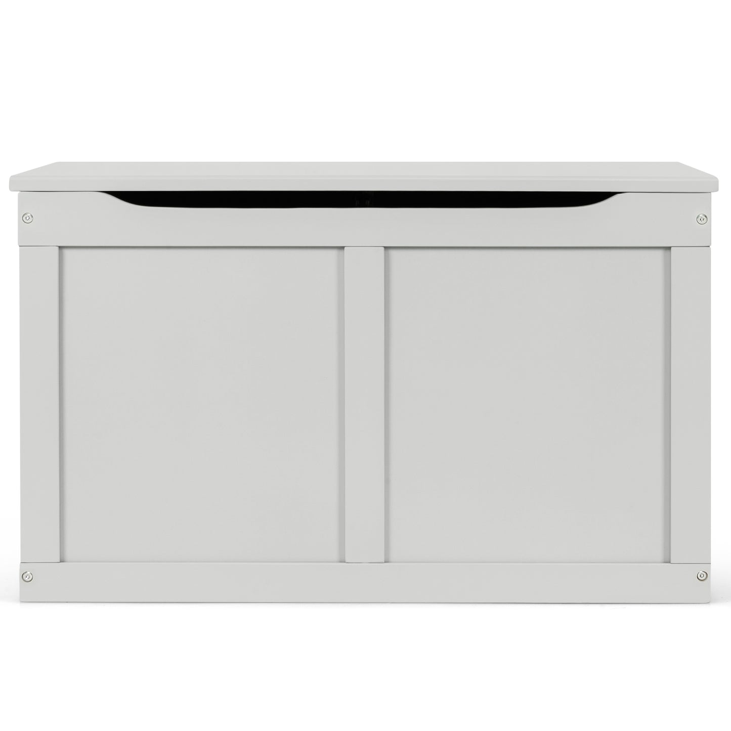Safety Hinge Wooden Chest Organizer Toy Storage Box-Gray Kids Crystal