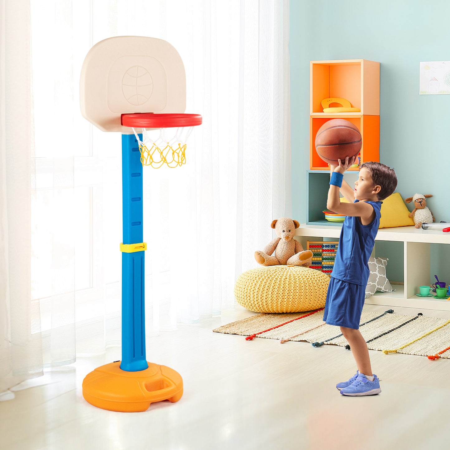 Kids Children Basketball Hoop Stand Kids Crystal