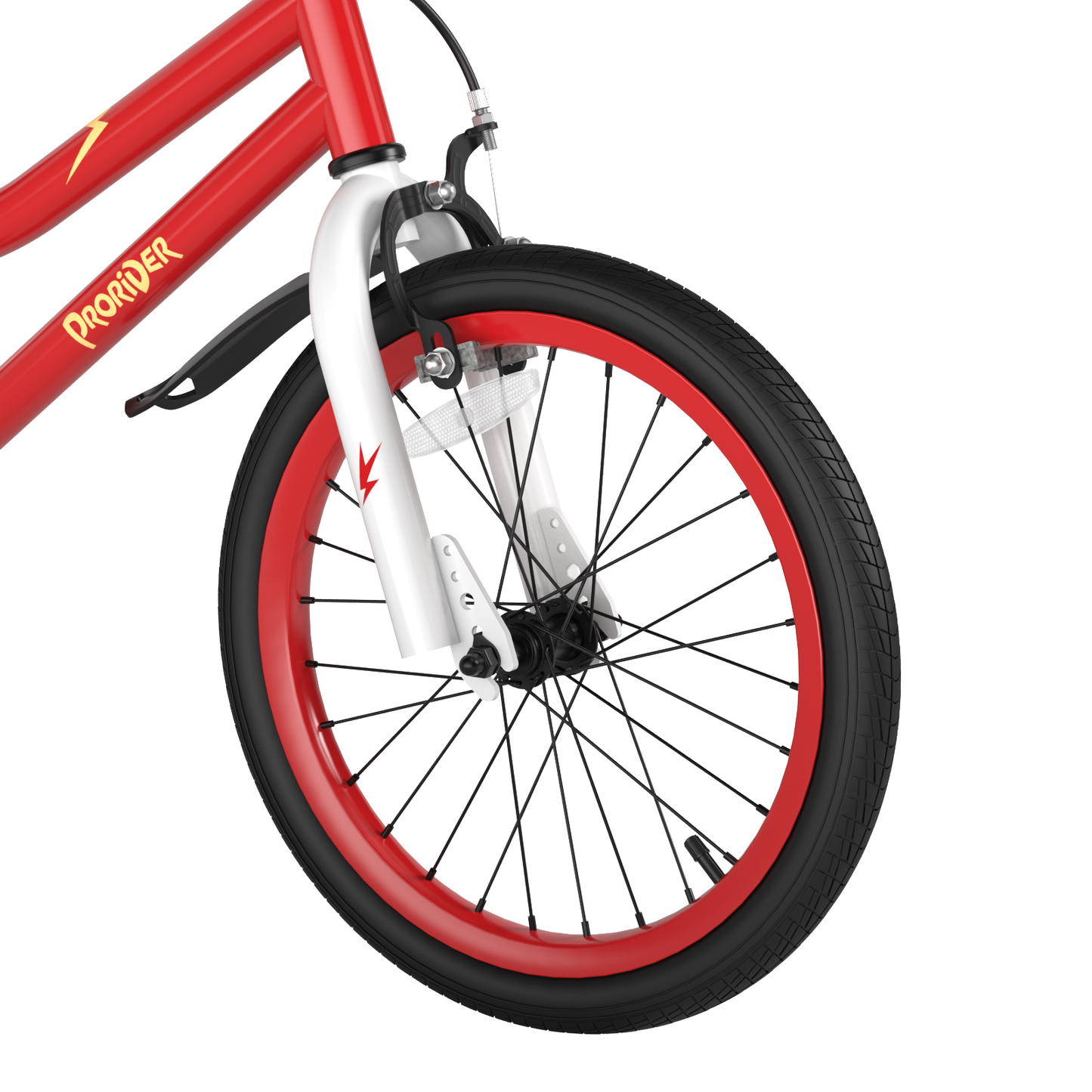 18 Feet Kids Bike with Removable Training Wheels-Red Kids Crystal