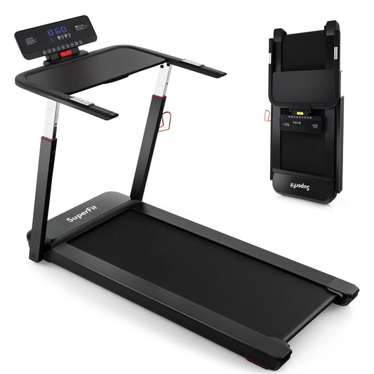 3HP Folding Treadmill with Adjustable Height and APP Control-Black Kids Crystal