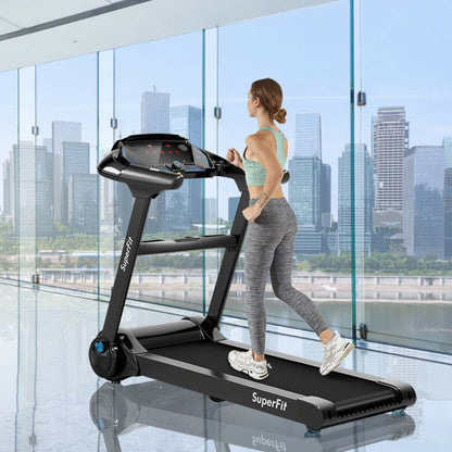 2.25HP Folding Treadmill Running Jogging Machine with APP heart rate bluetooth