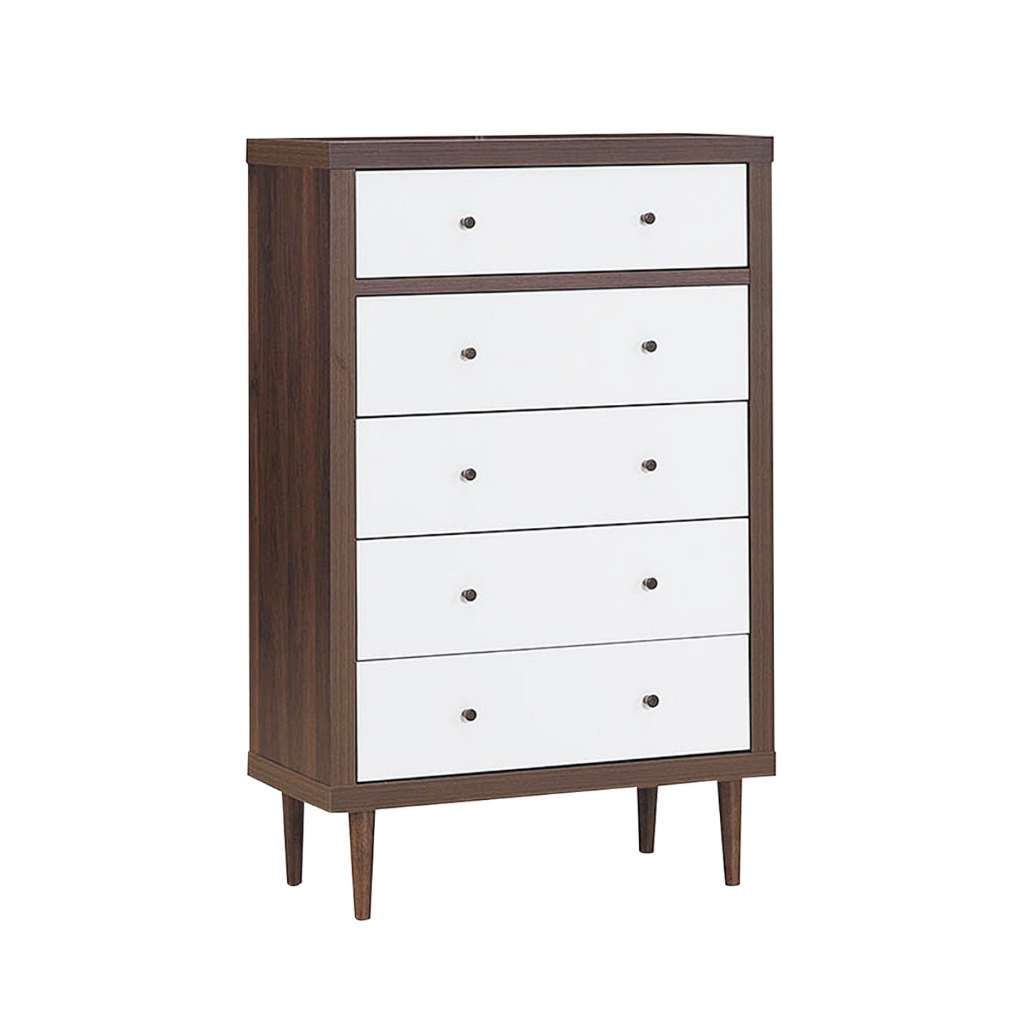 Antique-Style Free-Standing Dresser with 5 Drawers Kids Crystal