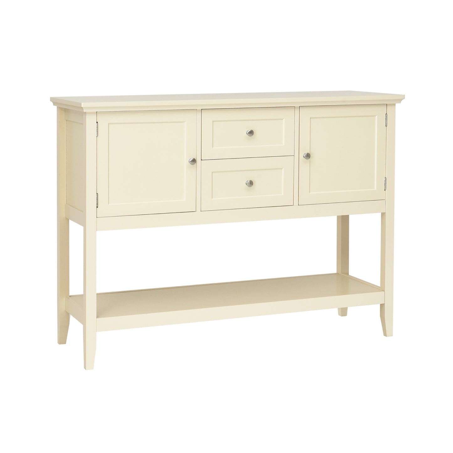 Wooden Sideboard Buffet Console Table  with Drawers and Storage-Beige Kids Crystal