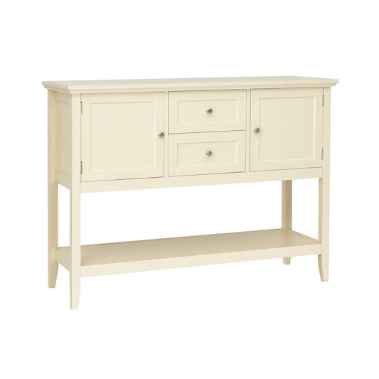 Wooden Sideboard Buffet Console Table  with Drawers and Storage-Beige Kids Crystal