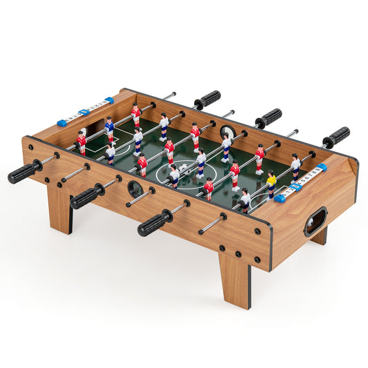 27 Inch Foosball Table Mini Tabletop Soccer Game Kids Crystal