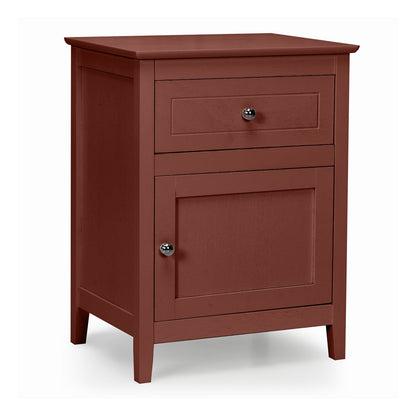 2-Tier Accent Table with Spacious Tabletop-Walnut