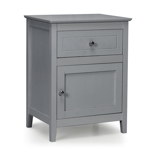 2-Tier Accent Table with Spacious Tabletop-Gray Kids Crystal