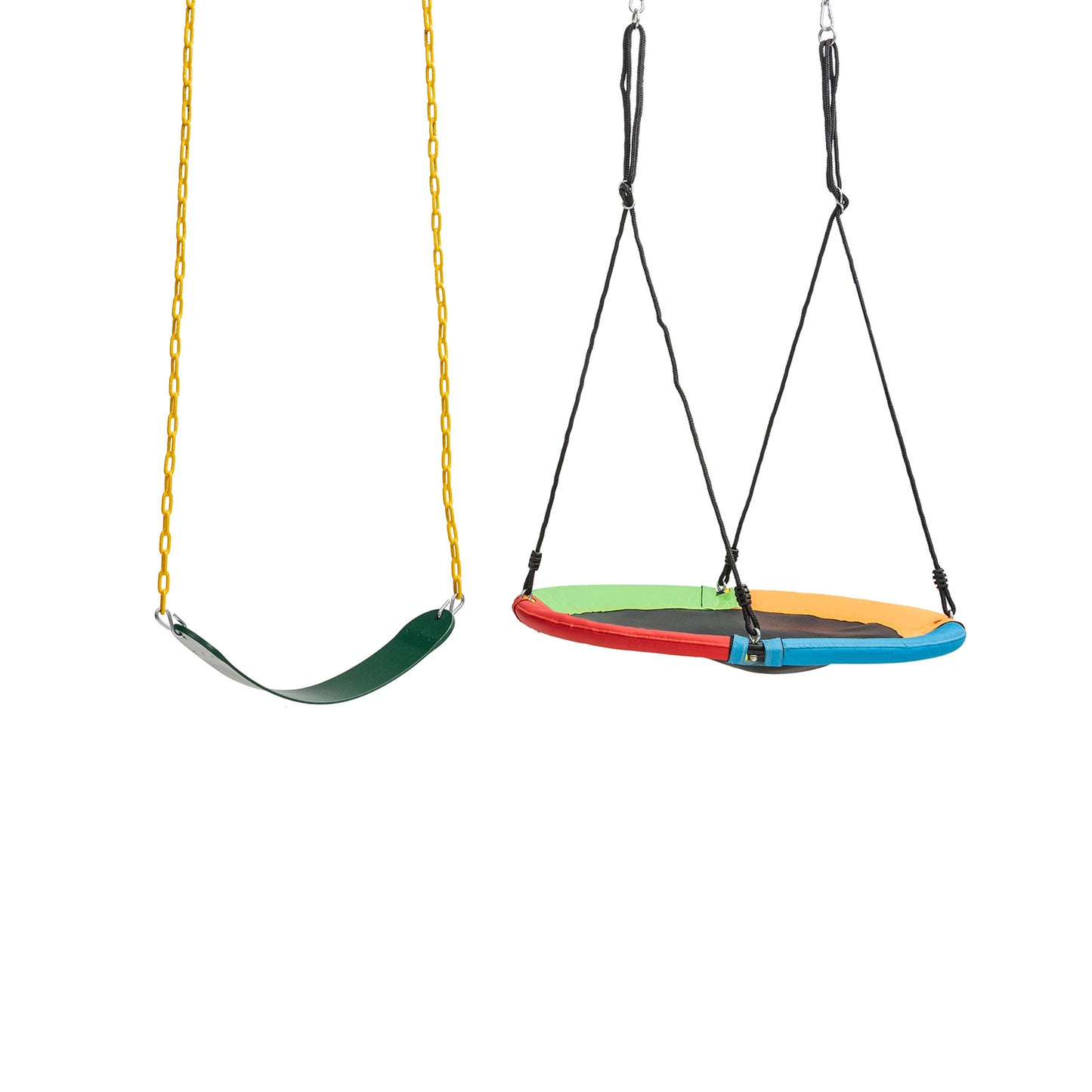 2-Pack Swing Set Swing Seat Replacement and Saucer Tree Swing (Without Stand) Kids Crystal