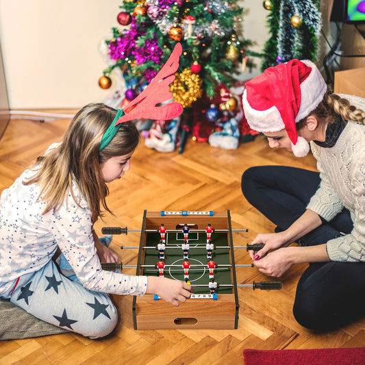 20 Inch Foosball Table Mini Tabletop Soccer Game Kids Crystal