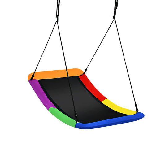 700lb Giant 60 Inch Platform Tree Swing for Kids and Adults-Multicolor Kids Crystal