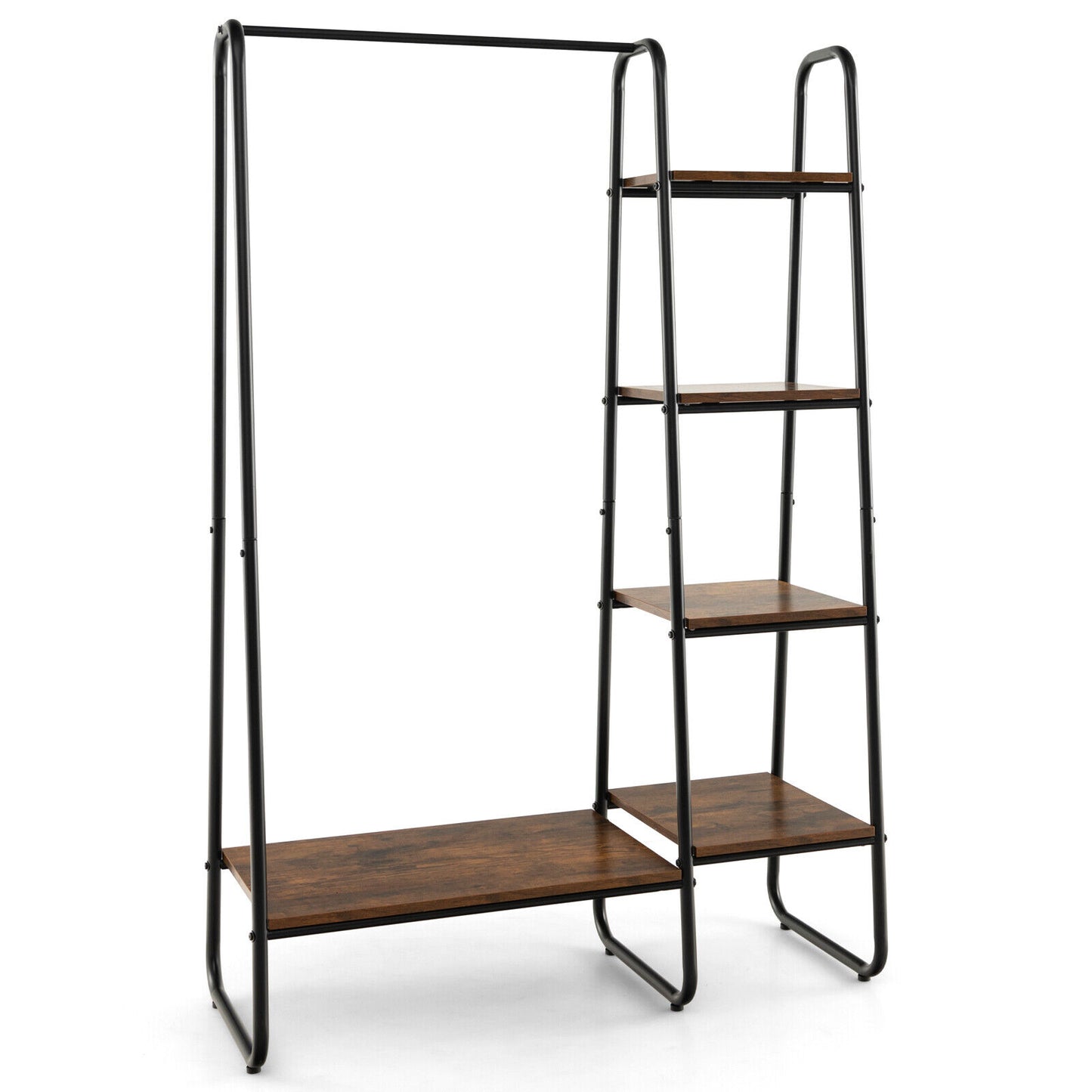 Clothes Rack Free Standing Storage Tower with Metal Frame Kids Crystal